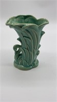 9” McCoy green vase