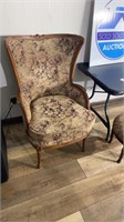 Antique Chair with Foot stool
