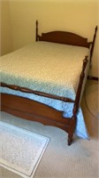 Full Size Bed with bedding