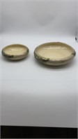 McCoy 24k Gold bowls 8in  and 12 in