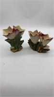 2 McCoy Flower Vases