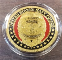United States Navy Police Challenge Coin