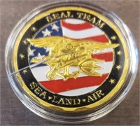 Seal Team Sea Land Air Challenge Coin