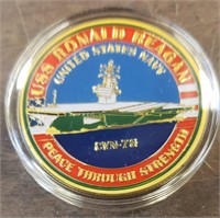 USS Ronald Reagan CVN-76 Coin