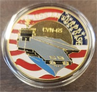 USS Enterprise CVN-65 Challenge Coin