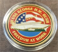 USS George H.W. Bush CVN-77 Coin
