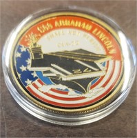 USS Abraham Lincoln CVN-72 Coin