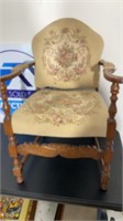 Needle point chair antique