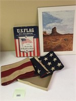 Vintage US Flag and Print