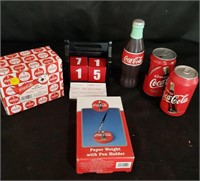 Coca Cola Calendar, Paperweight and More