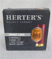 Ammo - Herter's 12 Gauge -Full Box  7-1/2 Shot