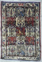 BAKHTAR HAND KNOTTED WOOL ACCENT RUG, 3'2" X 4'7"