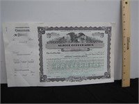 Antique Stock Certificate