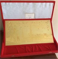 "Welcome to Homs 1994" Gold Plated Plaque