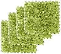 Shag Area Rug Foam Interlocking Floor Mats 12pcs