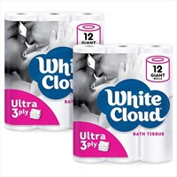 Ultra Soft & Thick 3-Ply Toilet Paper 24 Rolls