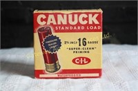 16 Gauge CIL CANUCK 2 ¾" Shot Shells.