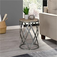 Akbez Solid Wood Frame End Table  20''H x 13.5''W