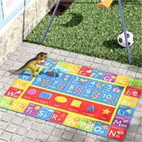 Multicolor Indoor / Outdoor Area Rug 5' x 6'6"