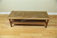 Indonesia Teak Coffee Table with Lower Shelf