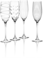 Mikasa Cheers Champagne Flutes, Set of 4