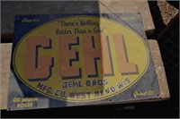 GEHL Bros Mfg 14"x20" Sign (metal)