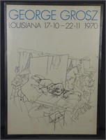 George Grosz 1970 Art Exposition Lithograph Poster