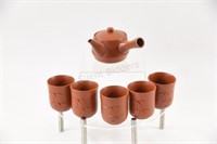 Indonesian Red Clay Handcrafted Tea Service Set