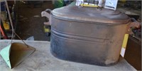 Copper Boiler w/lid, Reedsburg Supply Co  Dust Pan