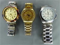 Lot of 3 Men Wrist Watches- Seiko, Vittadini, PD