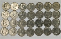 Kennedy Half Dollar. Lot of 28 US Coins