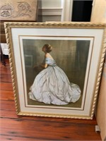 Art Print Lady in a White Dress