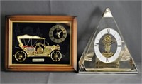 Linden Automobile Clock & Howard Miller Pyramid Cl