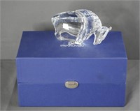 Swarovski Art Crystal Buffalo Figurine 624598