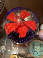 Red Flower Paper Weight
