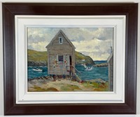 FRANK MALEY "LOBSTER SHACK" PAINTING