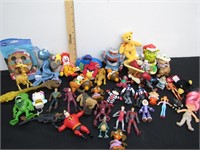 Assorted Large Lot of Childrens Toy Figures