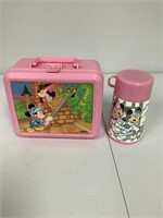 Aladdin Mickey Mouse Lunchbox w/ Thermos