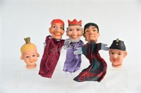 Vintage Punh & Judy Rubber Hand Puppets