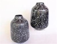 Portugal Pottery Speckle Vases