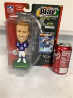 Peyton Manning Play Makers Bobble Head & Card