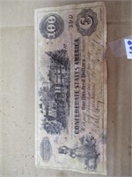 Confederate States America One Hundred Dollar