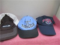 3 Baseball Caps -Penn, Tarheels