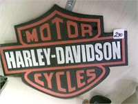 Cast Iron Harley Davidson Sign 13x10