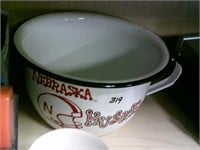 Nebraska Huskers Large Porcelain Bowl