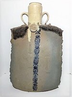 Terra Cotta Vase Marked R Glenn '77
