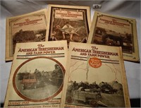 5 American Tresherman and Farm Power Magazines,
