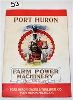 Port Huron Farm Power Machinery catalogue