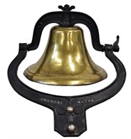 #3 brass school bell by C.S. Bell & Co.