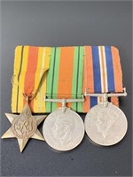 Set of Three WWII Military Medals